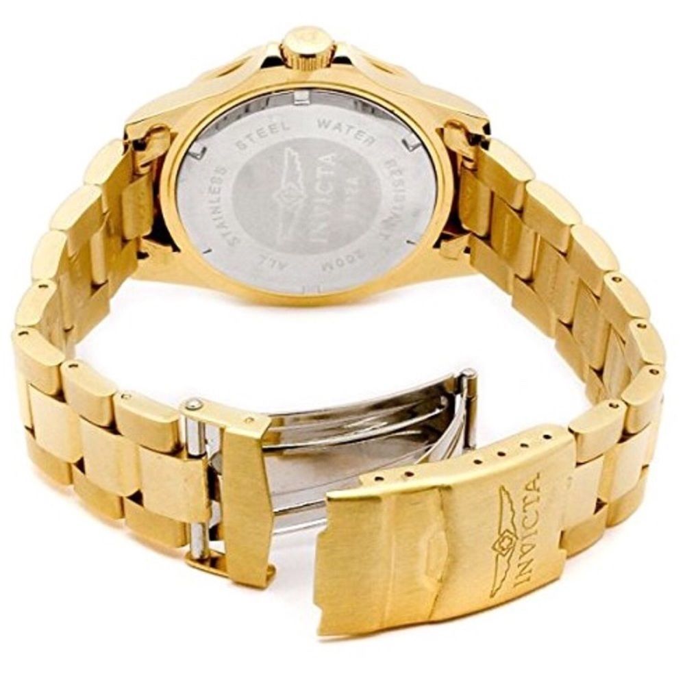 New Invicta Gold Luxury Designer Men's Watch - Picture 2 of 4